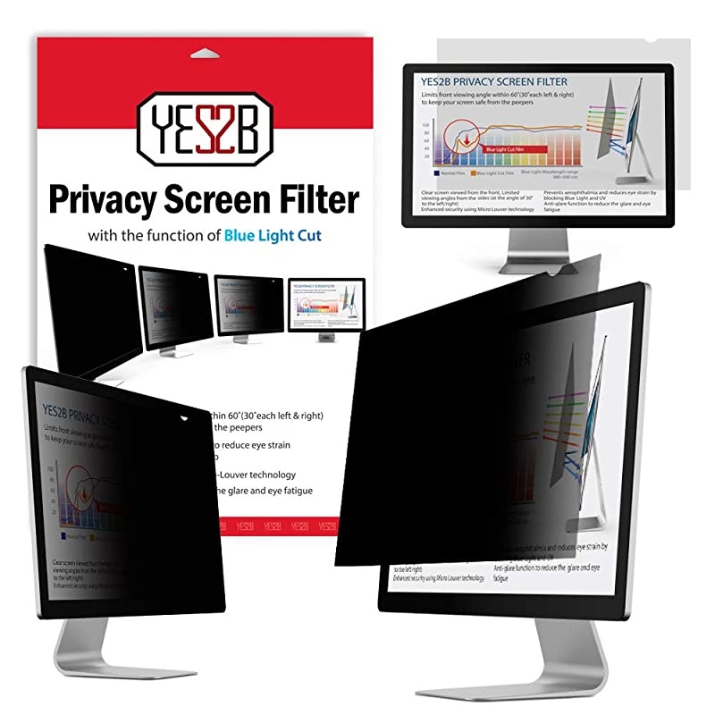 23 Inch Monitor Privacy Screen Filter for 169 Widescreen Display Computer Desktop AntiSpy AntiBlue Light and AntiGlare Protector Made in Korea