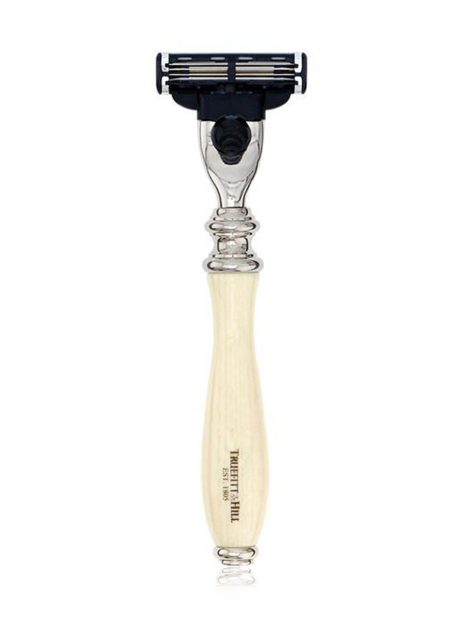 Truefitt & Hill Ivory Faux MachIII Razor Chrome Wellington