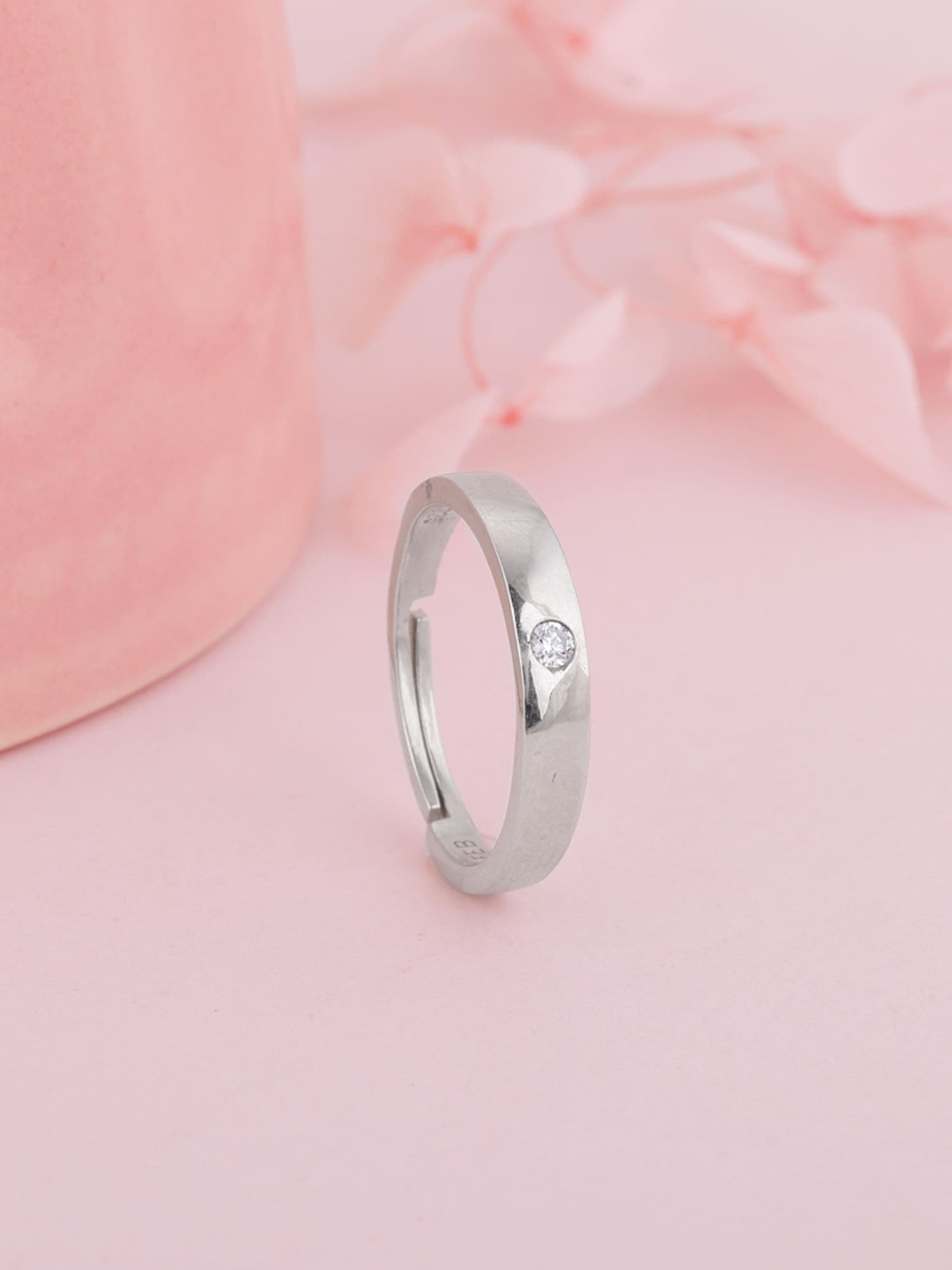 GIVA 925 Silver Zircon True Love Ring for Women & Girls