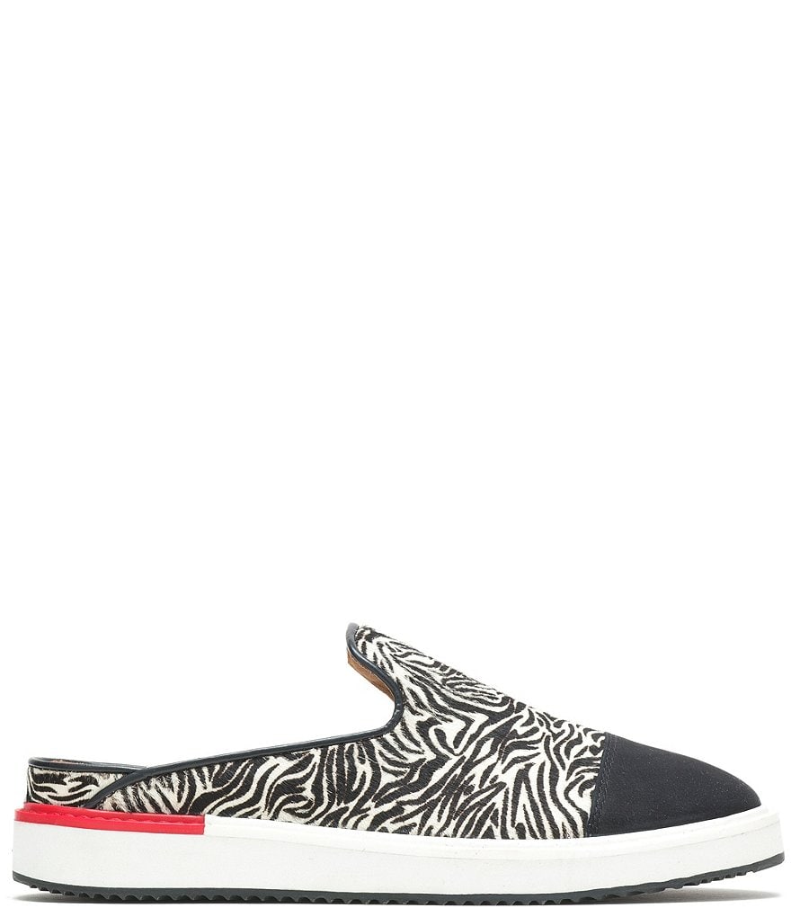 Hush Puppies Sabine Zebra Print Calf Hair Mules