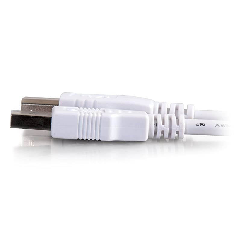 1m USB 20 A to B Cable White 33ft 13171