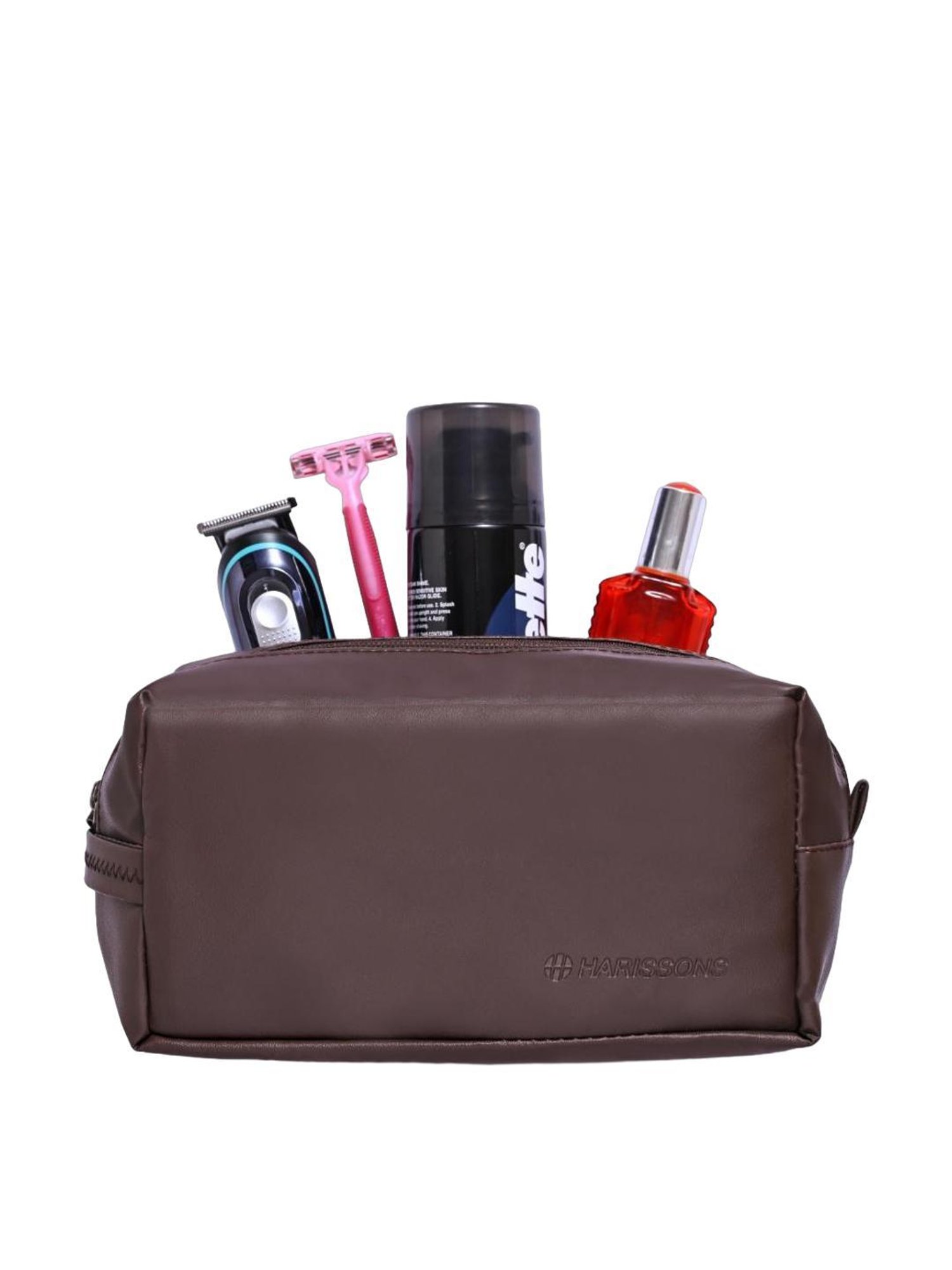 Harissons Brown PU Solid Pouch