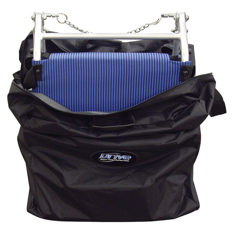 Medline Deluxe Rollator with Curved Back - Blue