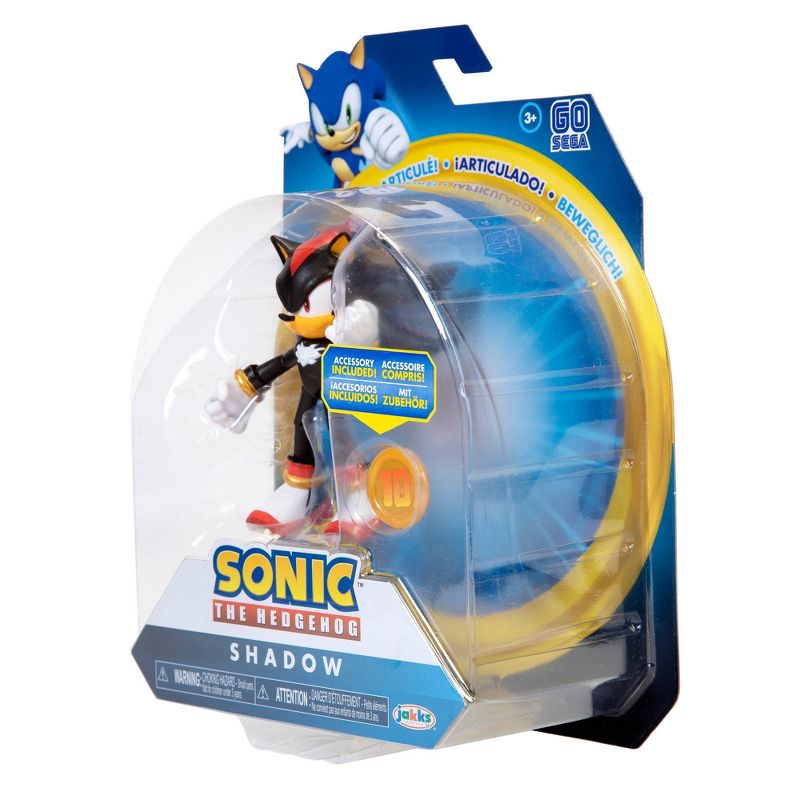 Sonic the Hedgehog 4" Shadow with Super Ring Wave 1
