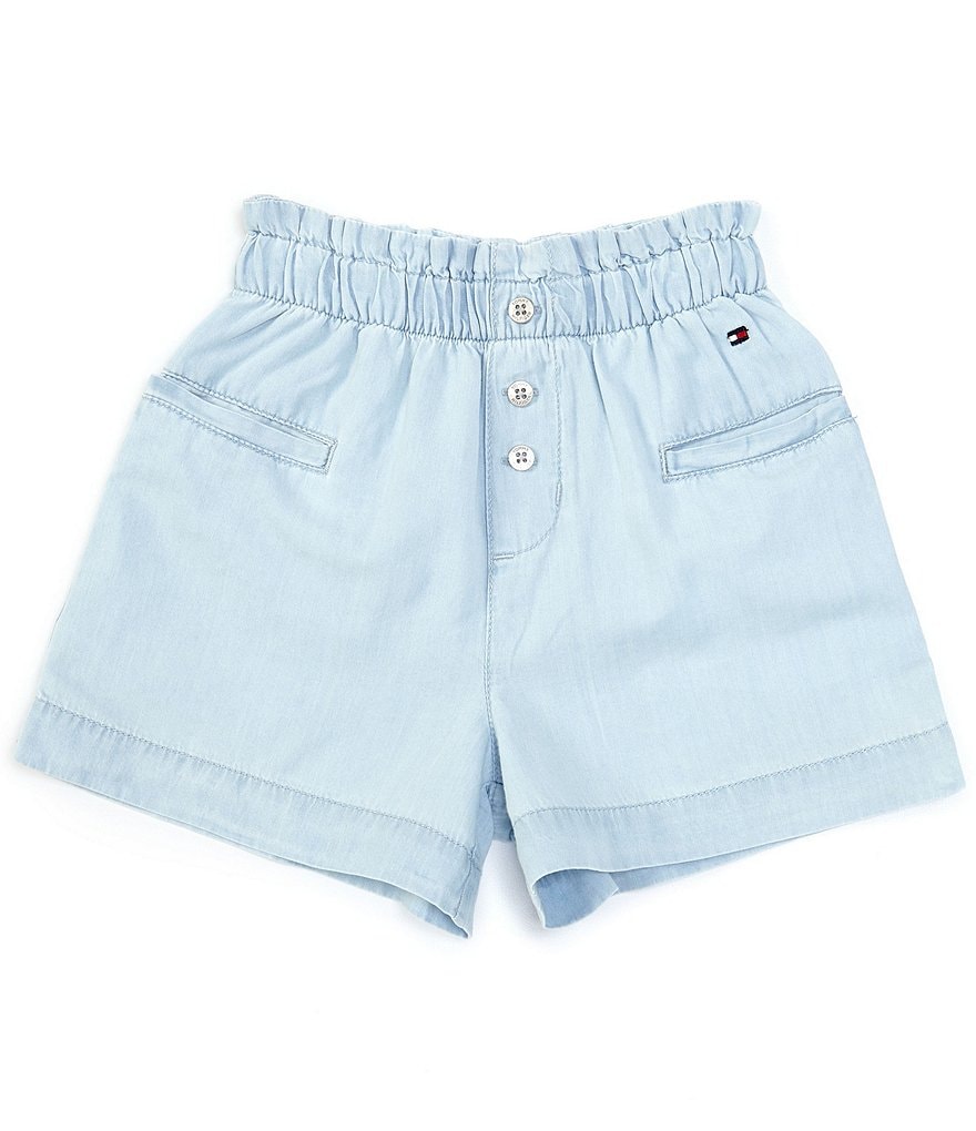 Angie Big Girls 7-14 Smocked Tie-Dye Shorts