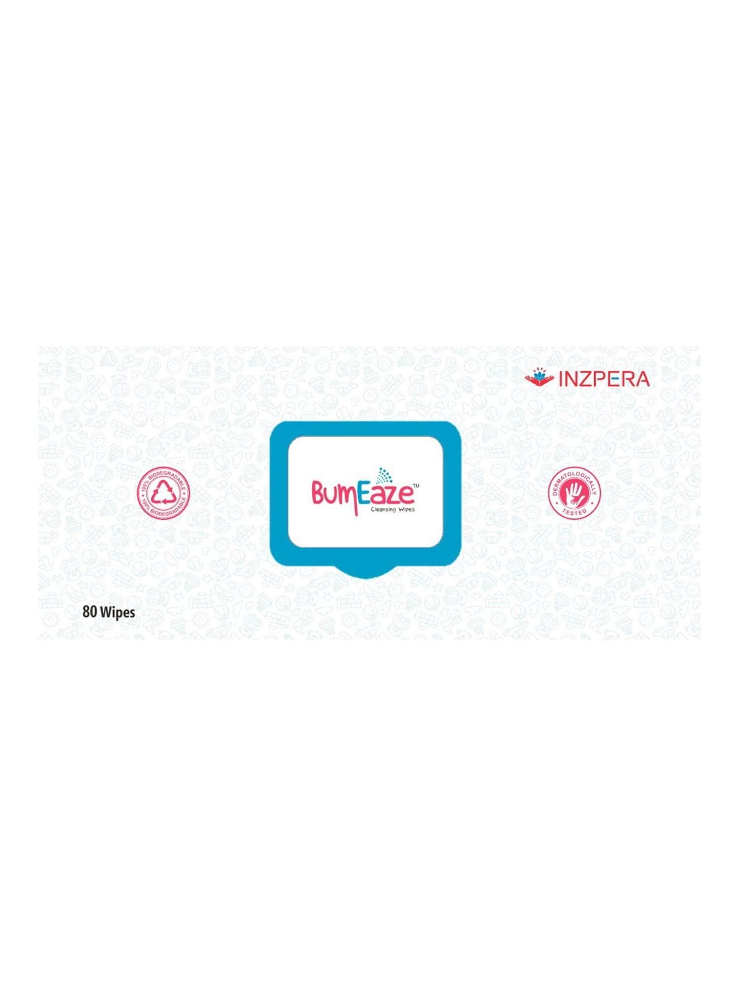 Inzpera BumEaze Cleansing Wipes (80 Pcs) - Pack of 3