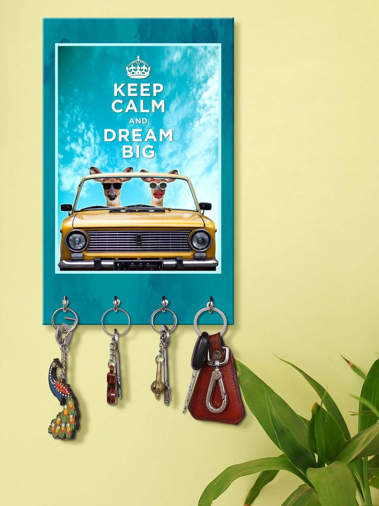 Art Street Black Mdf Jharokha Jali Square Hanging Ornaments Wall Art - Set of 4