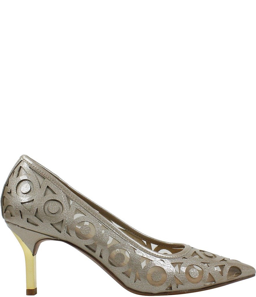 J. Renee Jameena Patent Laser Cut Pumps