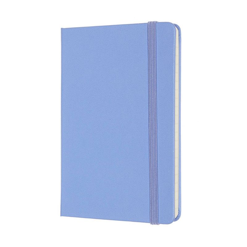 Moleskine Narrow Rule Notebook 5.5"x3.5" Hard Cover Pocket Classic Hydrangea Blue