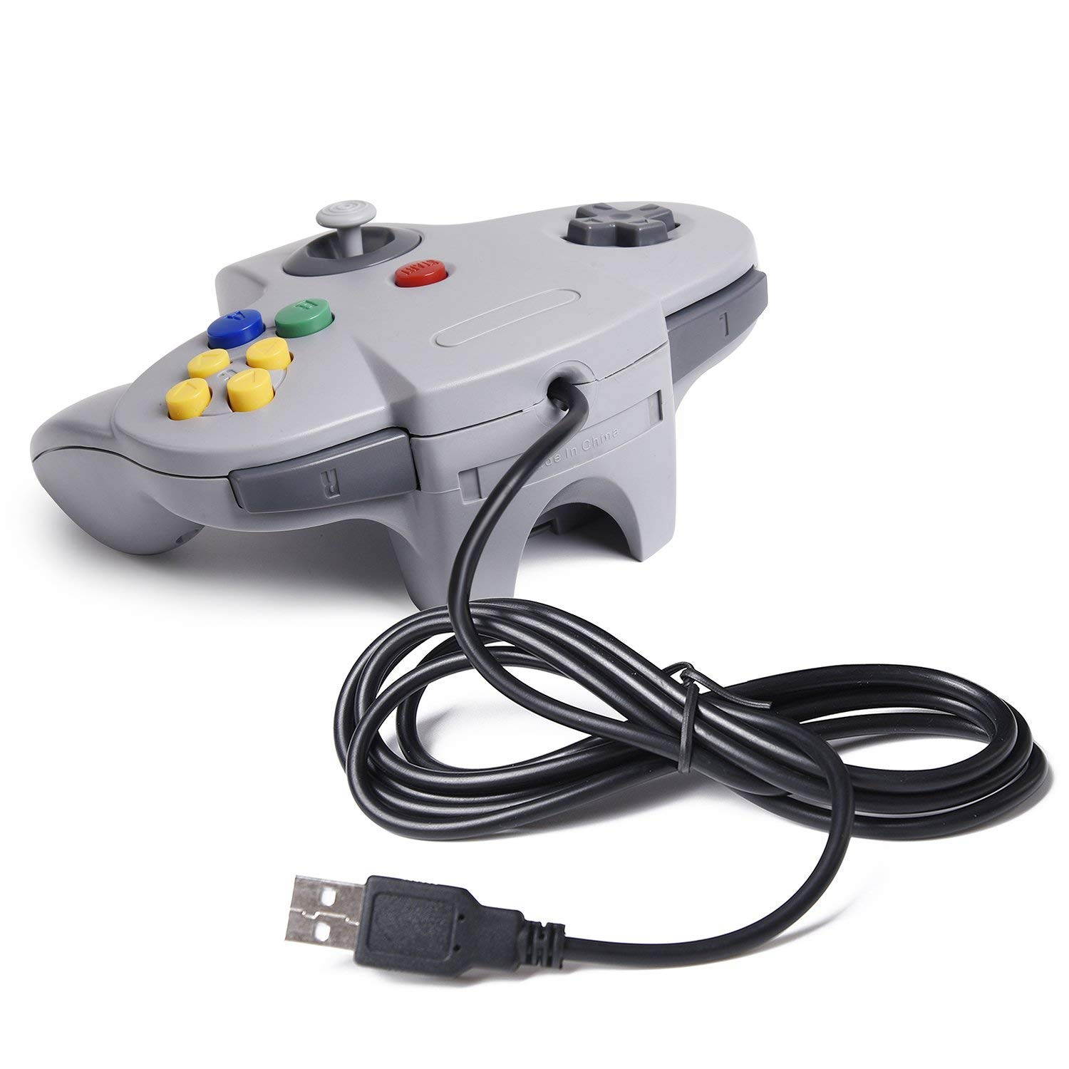 Generic Classic N64 Controller, Wired USB PC Game pad Joystick for Windows PC MAC Linux Raspberry Pi 3 Sega Genesis Higan