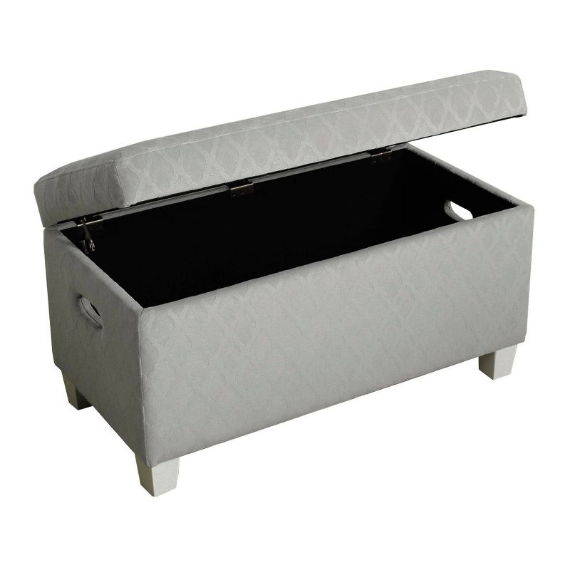 Kids' Juvenile Storage Bench Gray - HomePop