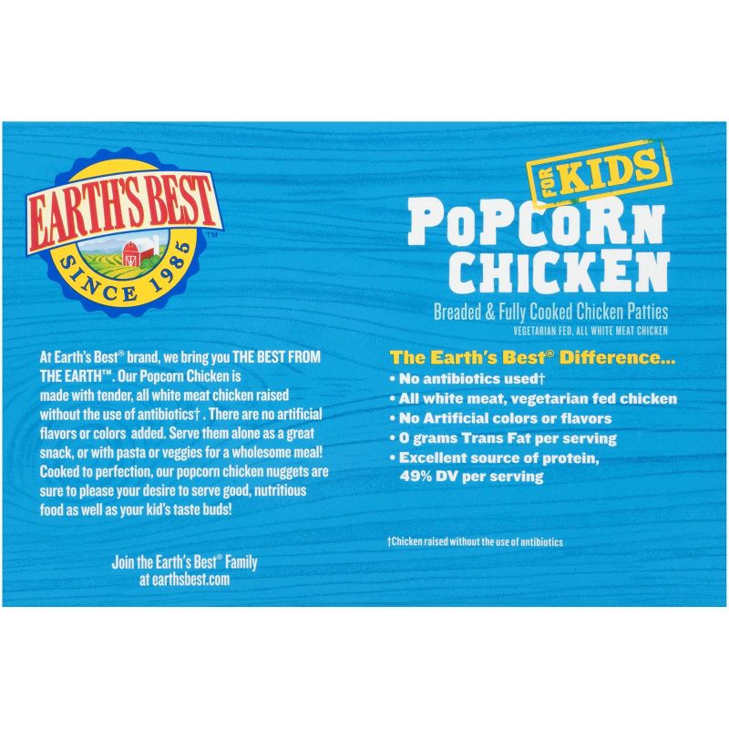 Earth's Best Frozen Popcorn Chicken - 8oz