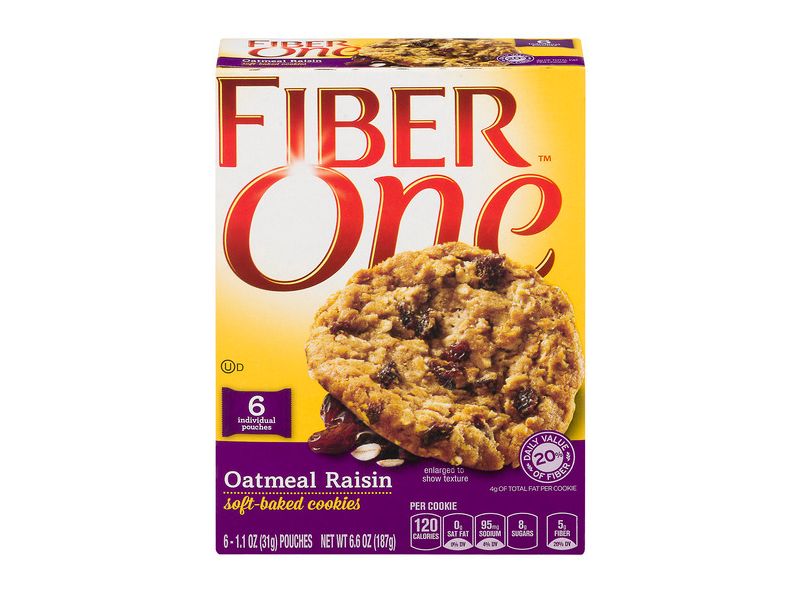 Fiber One Oatmeal Raisin Cookies - 6.6oz