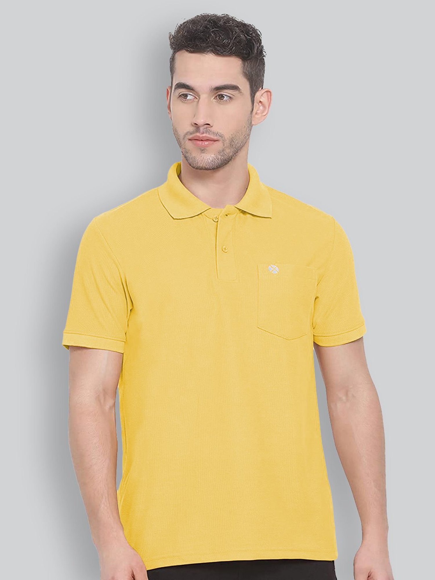 Lux Nitro Yellow Regular Fit Polo T-Shirt