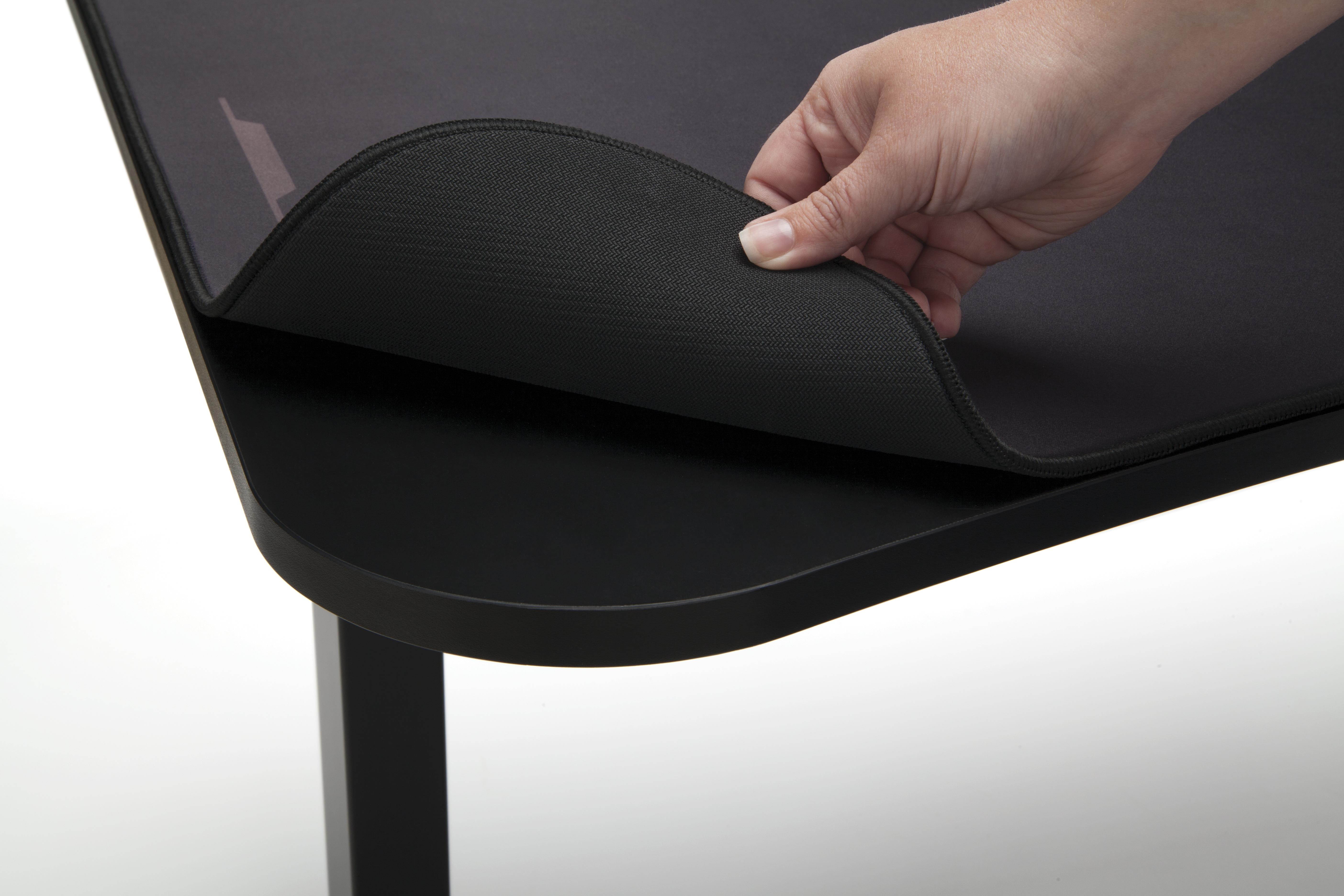 RESPAWN 63" Gaming Table with Gaming Mouse Pad, Gaming Computer Desk, in Black (RSP-1063-BLK)