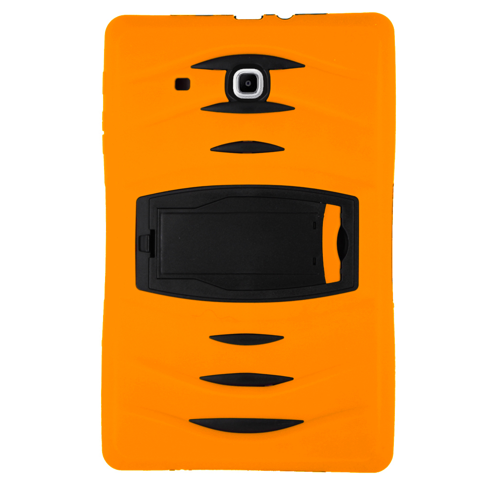 KIQ Heavy Duty Military Armor Case, Tablet Cover, Built-in Kickstand, cut-outs for camera and charging ports For Samsung Galaxy Tab A 8.0 SM-T350 (2015) (Purple)