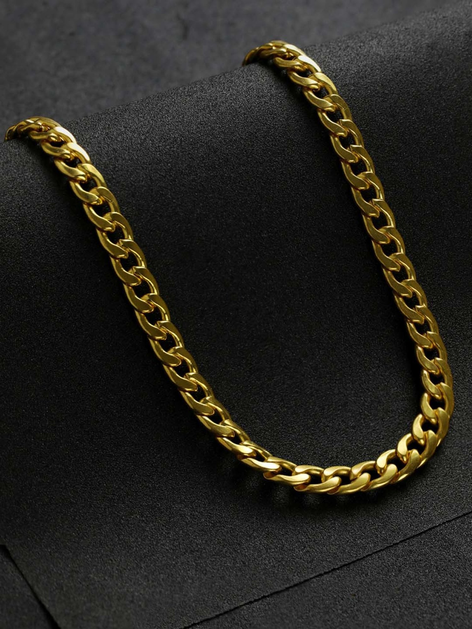 Bold by Priyaasi Gold-Plated Curb Chain for Men