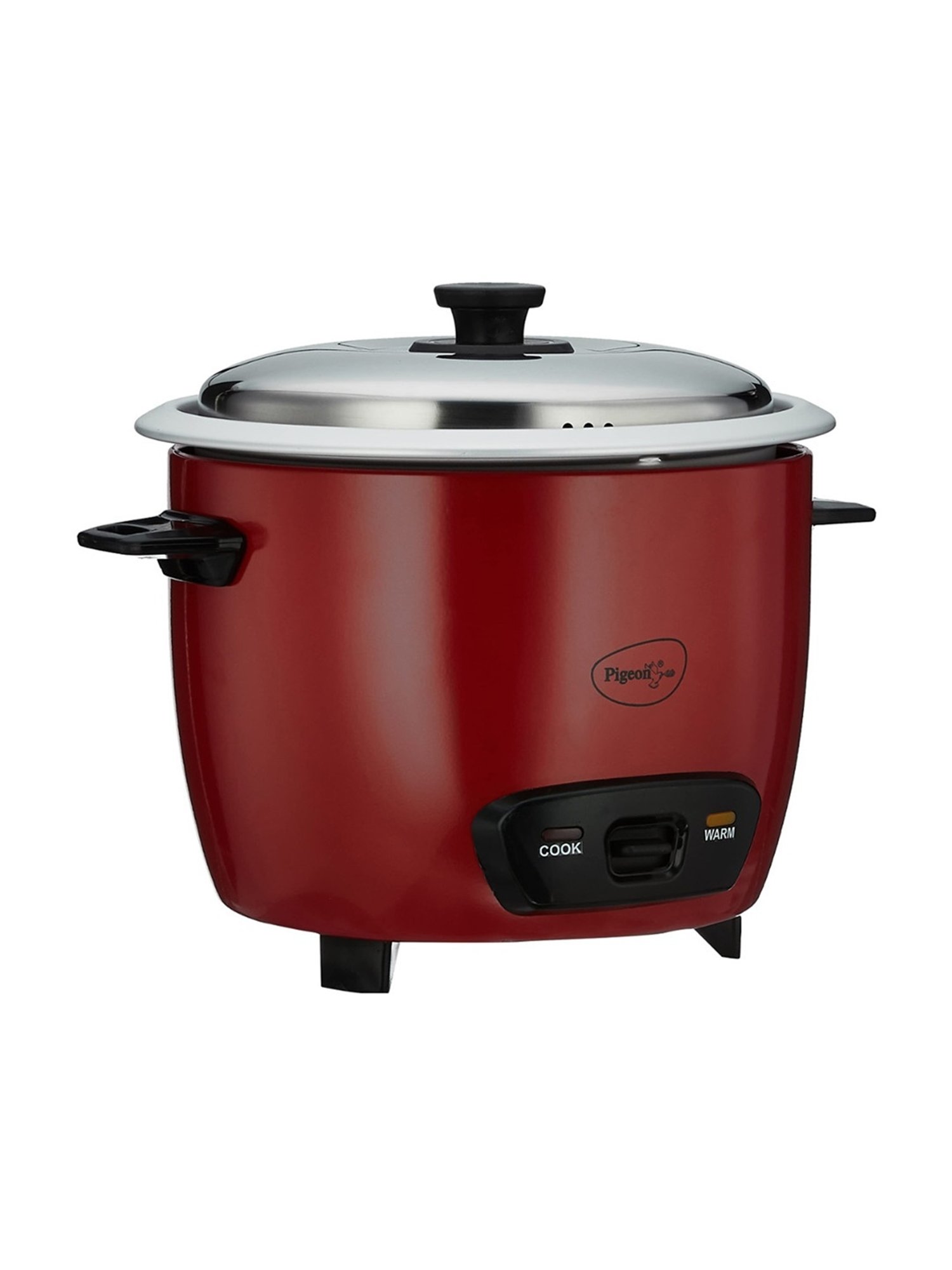 Pigeon Rice Cooker 700W, 1.8L with Single pot & Measuring Cup (Red)