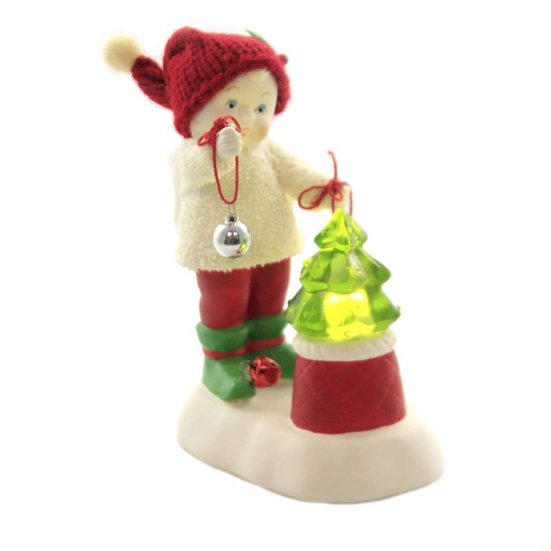 Dept 56 Snowbabies 4.75" Elfish And Bright Christmas Tree Bells  -  Decorative Figurines