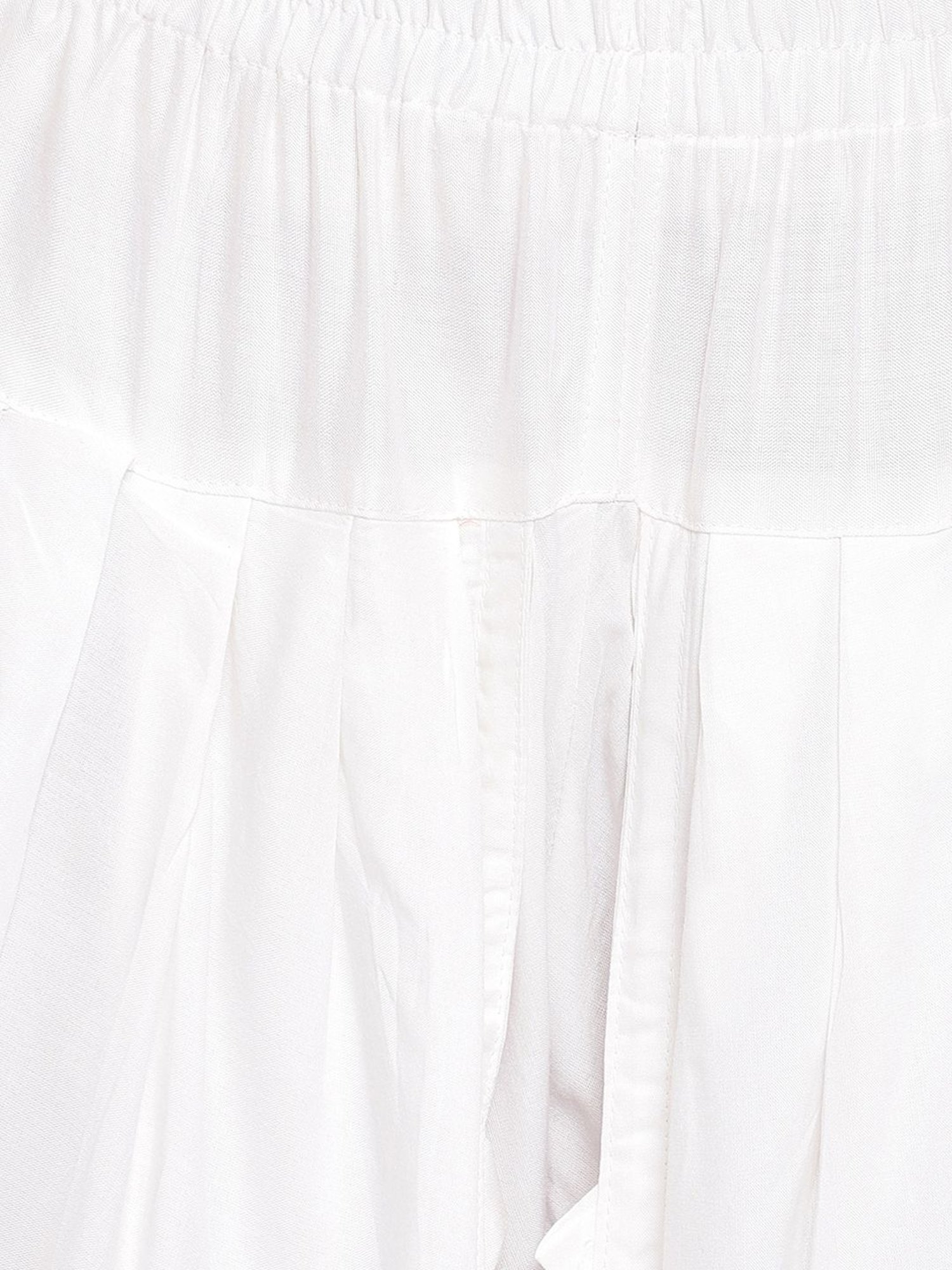 SHADES White Cotton Dhoti Pants