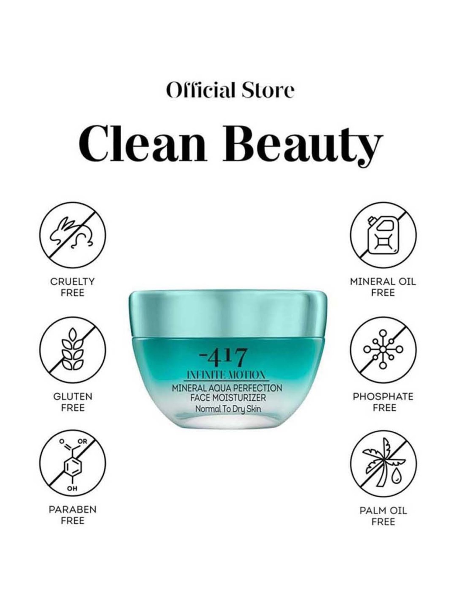Minus 417 Infinite Motion Mineral Aqua Protection Face Moisturizer normal to dry skin 50 ml