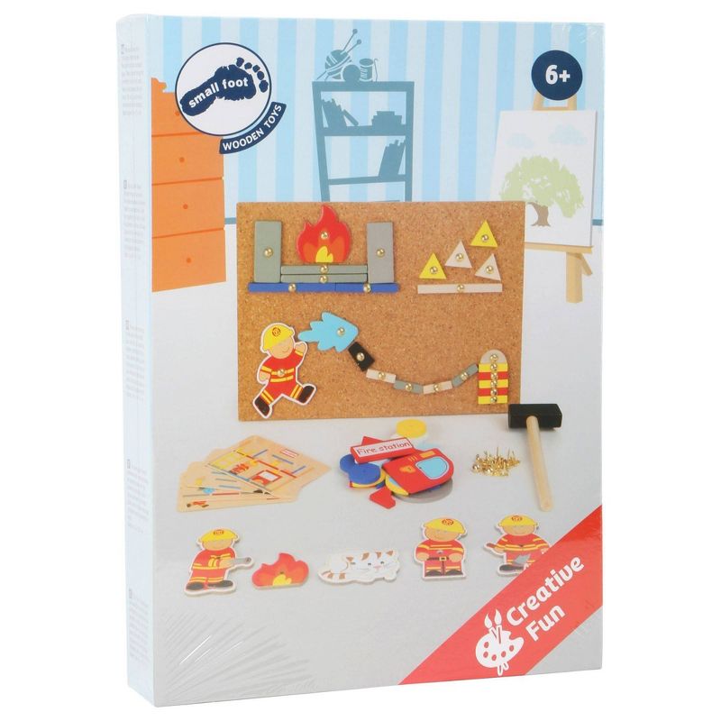 Small Foot Wooden Toys Hammer Arts And Crafts Fireman Playset