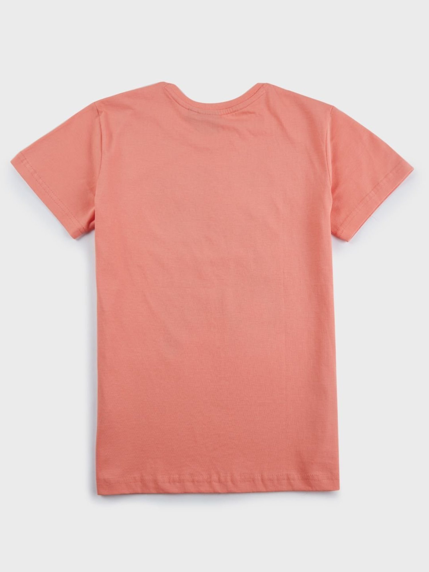 Gini & Jony Boys Peach Cotton Printed T-Shirt