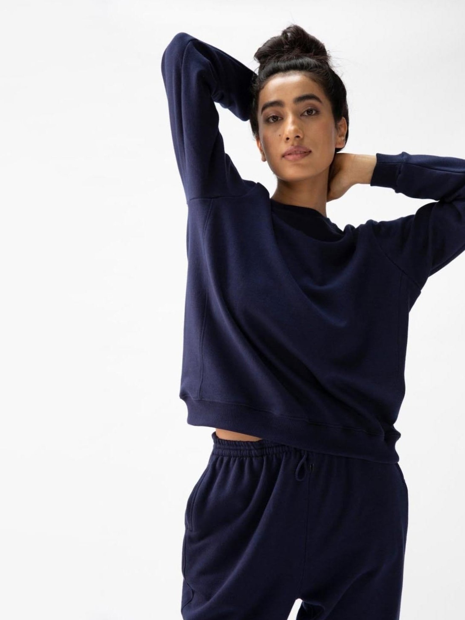 Saltpetre Classic Organic Cotton All Season Navy Blue Sweatshirt