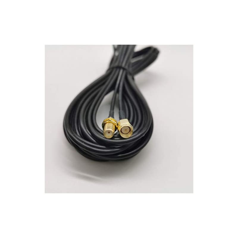 10FT Black SMA Male to Female WiFi Antenna Connector Extension CableRG1743MP