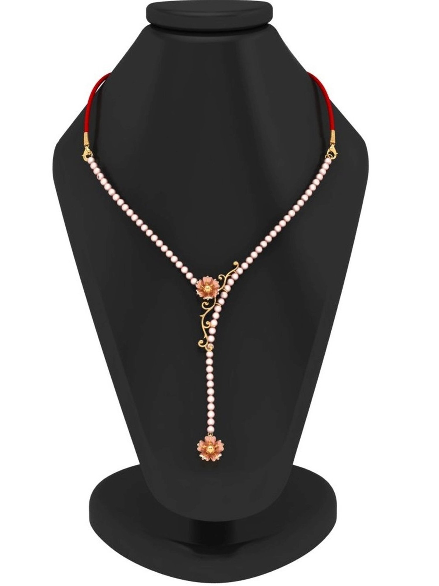 P.C. Chandra Jewellers 14k Yellow Gold Floral Design Necklace