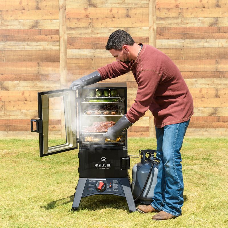 Dyna-Glo Wide Body Vertical Offset Charcoal Smoker Model DGO1890BDC-D