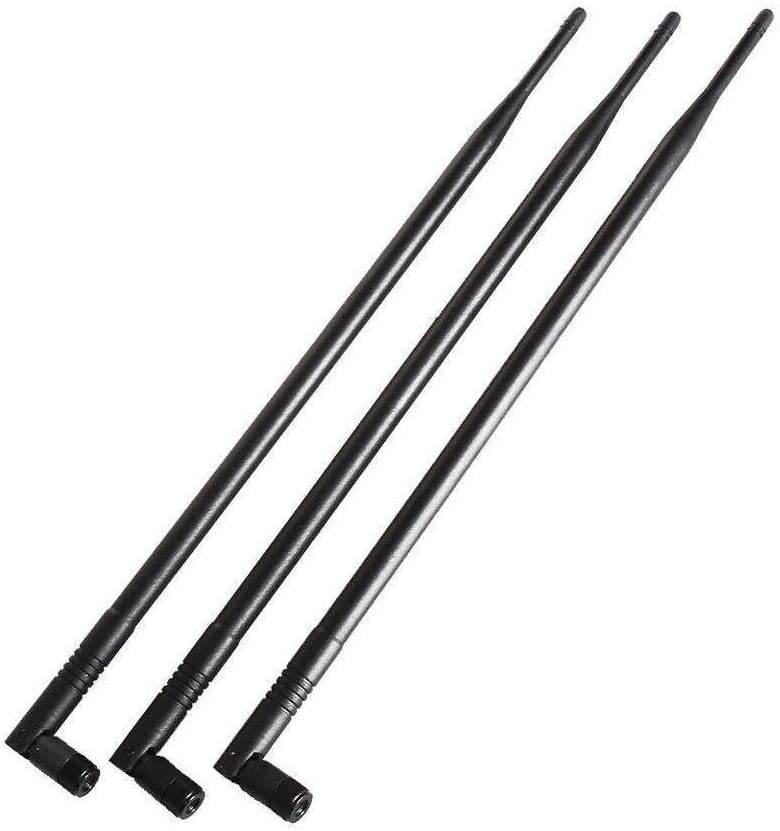 Multi-Band 2.4GHz 5GHz Dual Band 9dBi WiFi Booster Omni Directional Antenna RP-SMA Male Connector for Routers Adapters for Asus RT-AC66U RT-N66U RT-N16 AC1750 D-Link DIR-655 DIR-665 N900 ect