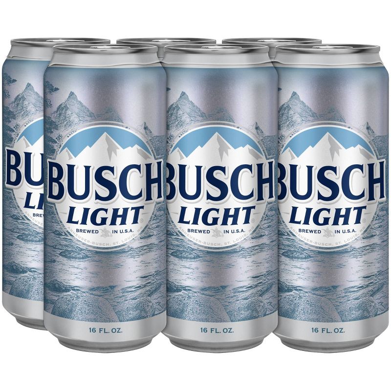 Busch Light Beer - 6pk/16 fl oz Cans