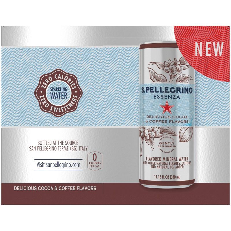 S.Pellegrino Essenza Delicious Cocoa & Coffee Flavors - 8pk/11.15 fl oz Cans