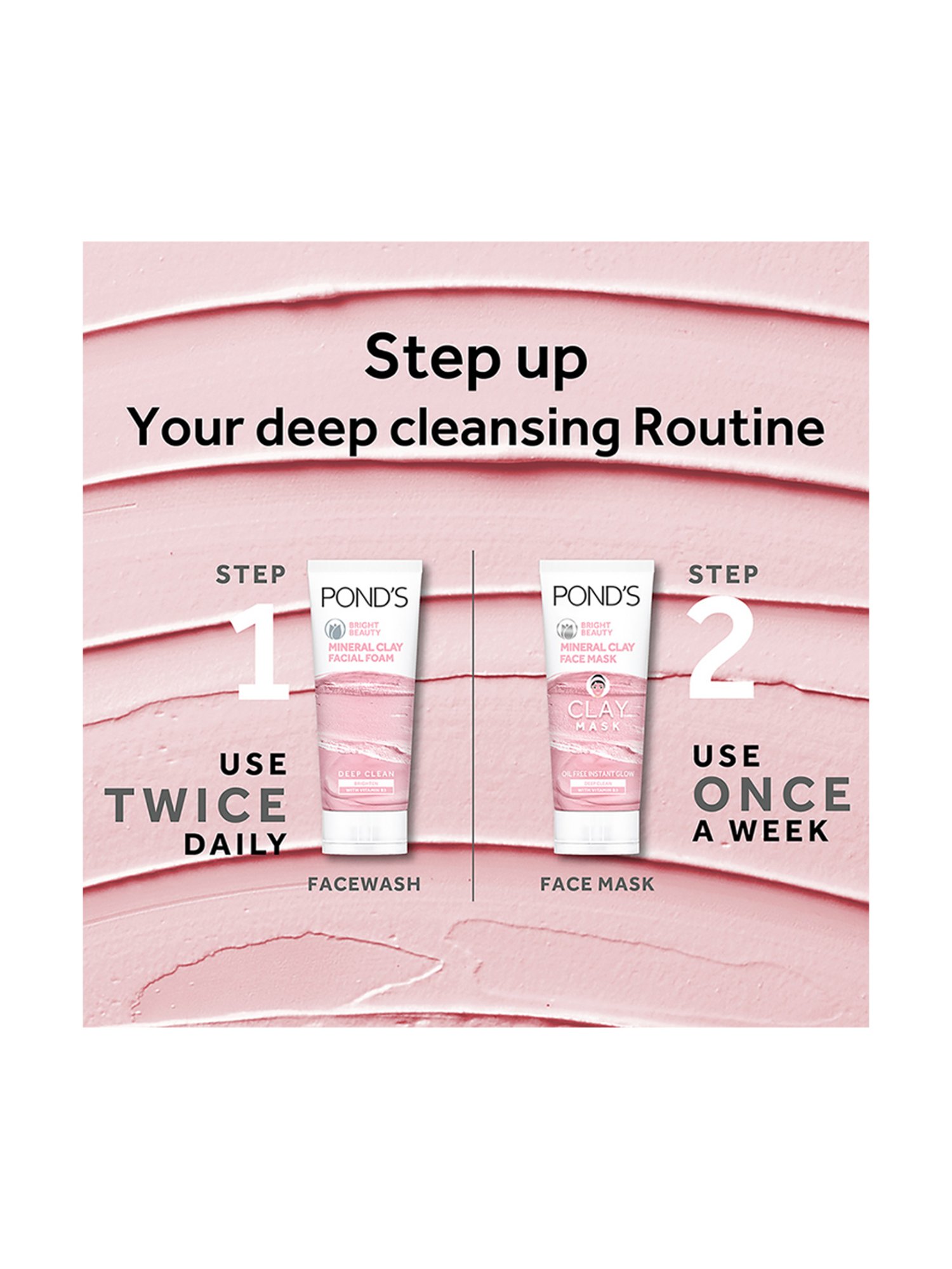 POND'S Bright Beauty Mineral Clay Face Mask - 90 gm