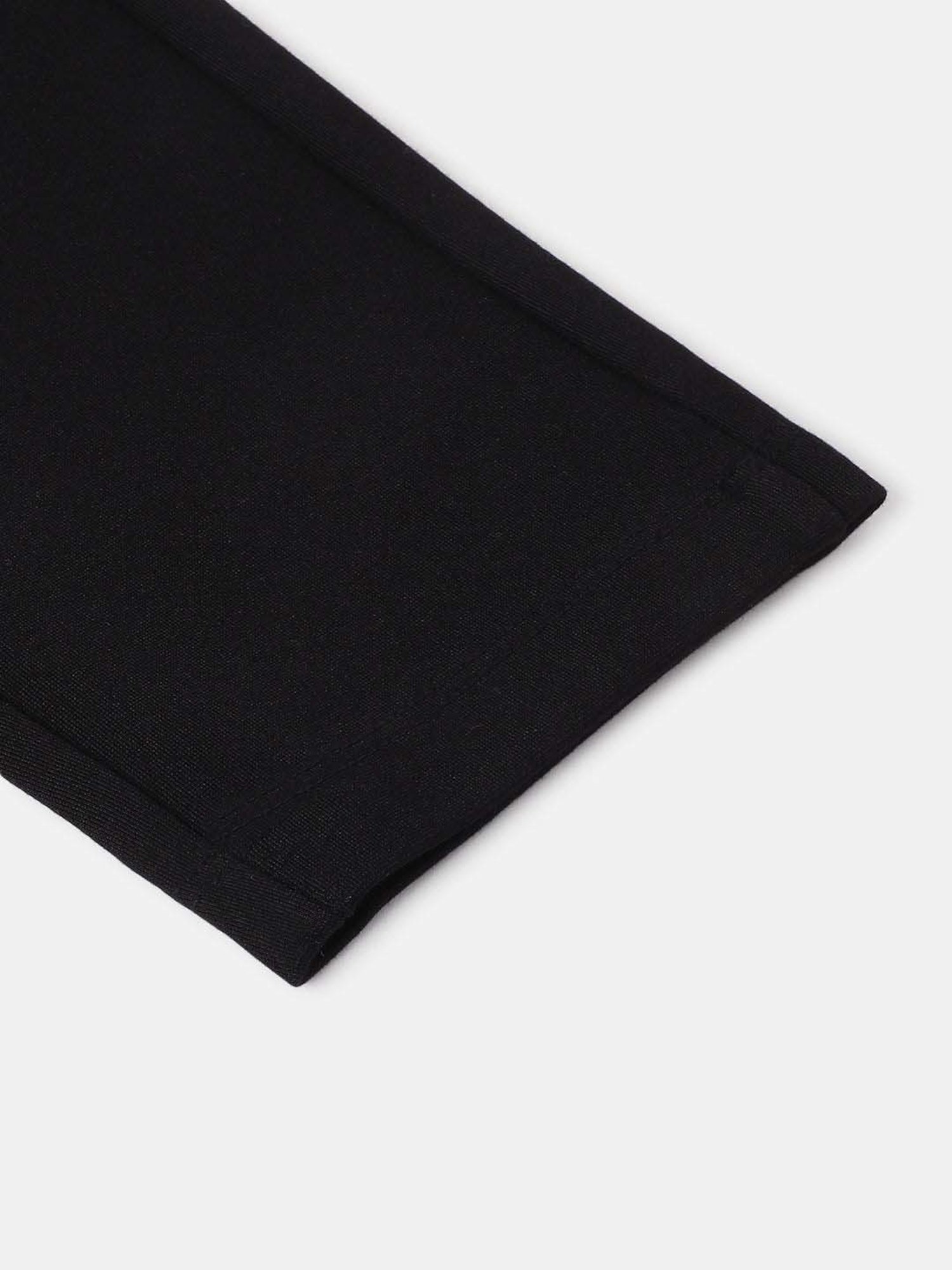 Blue Giraffe Girls Black Solid Jeggings