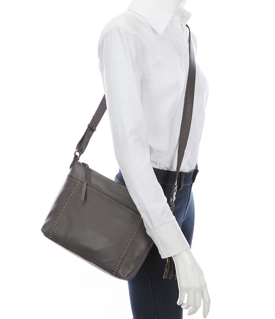 The Sak Melrose Top Zip Leather Crossbody Bag