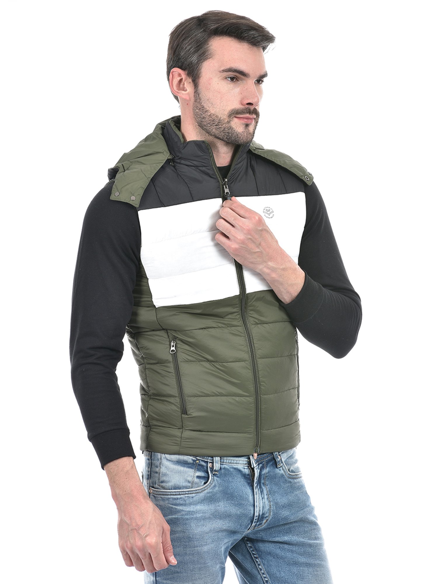 Integriti Green Regular Fit Reversible Jacket