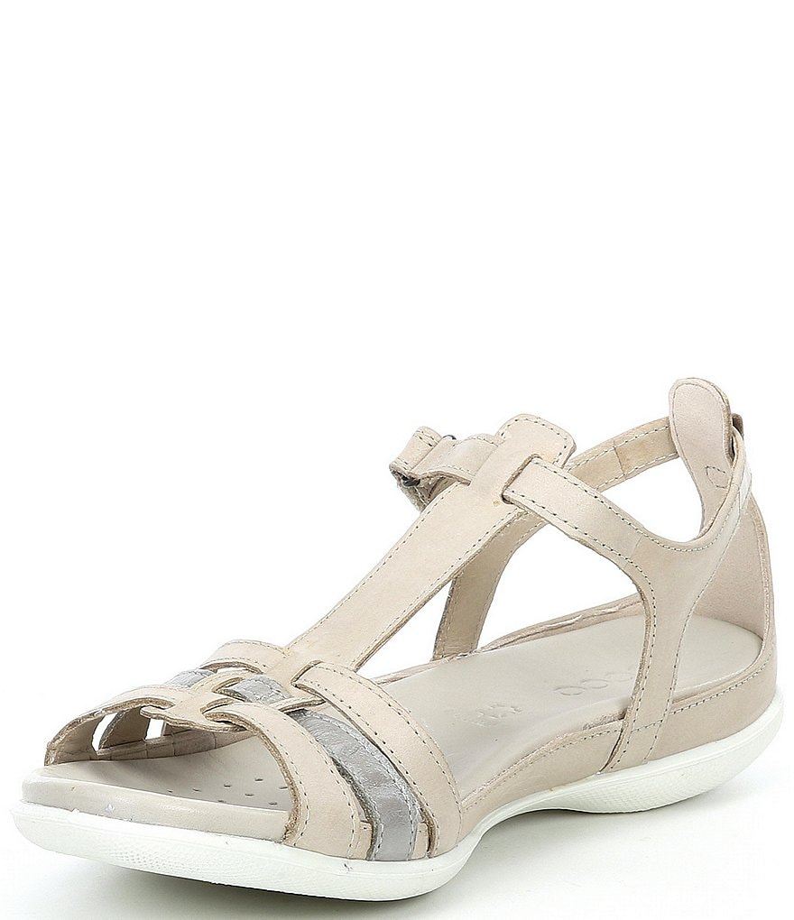 ECCO Flash Leather T-Strap Gladiator Sandals