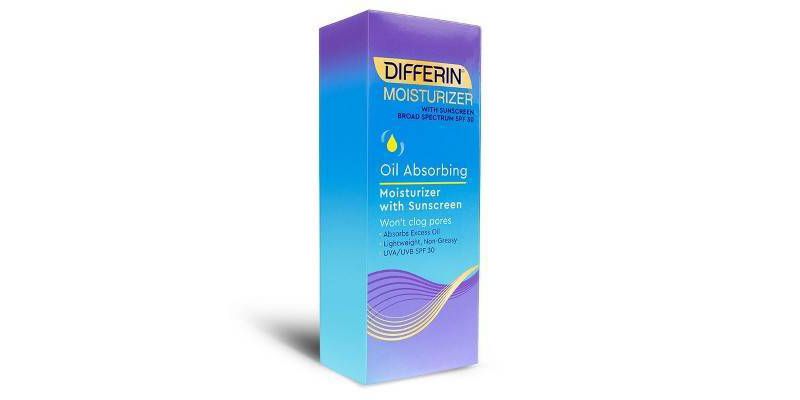 Differin Oil Absorbing Moisturizer with Sunscreen, Broad-Spectrum UVA/UVB SPF 30 - 4oz