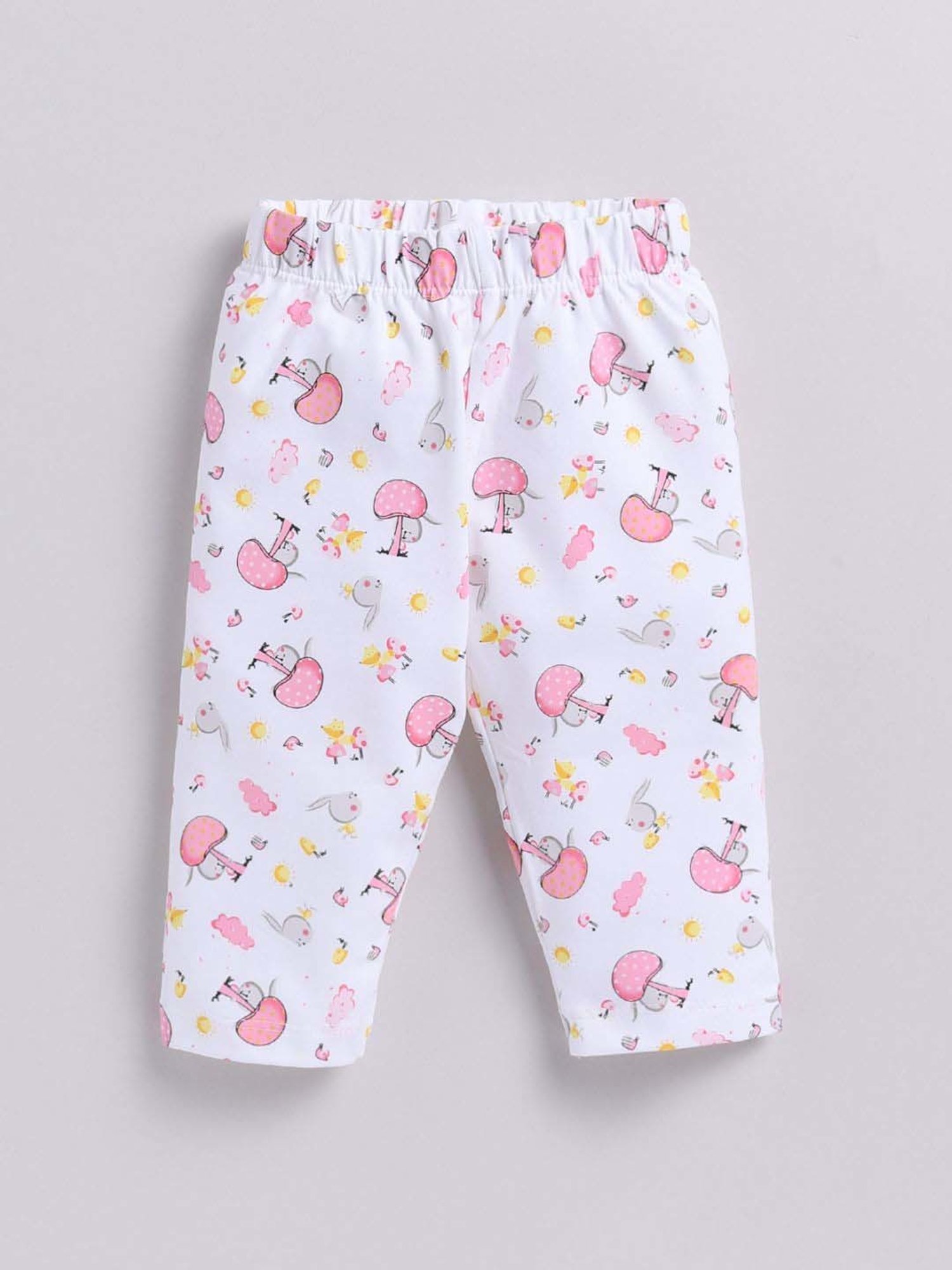 ANNIE Girls Pink Cotton Printed Co-ord set