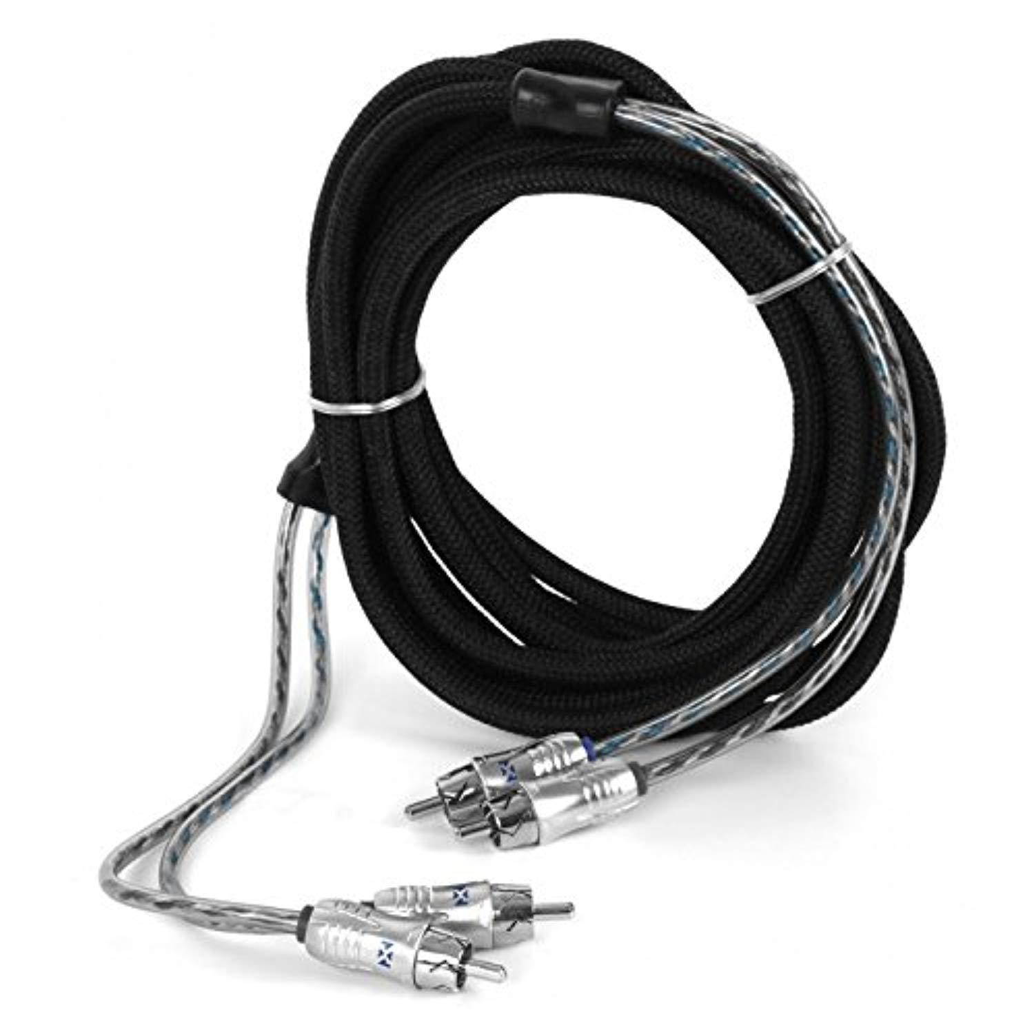 nvx 4 meters 2channel xseries car audio rca interconnect cable  13.12 feet xix24