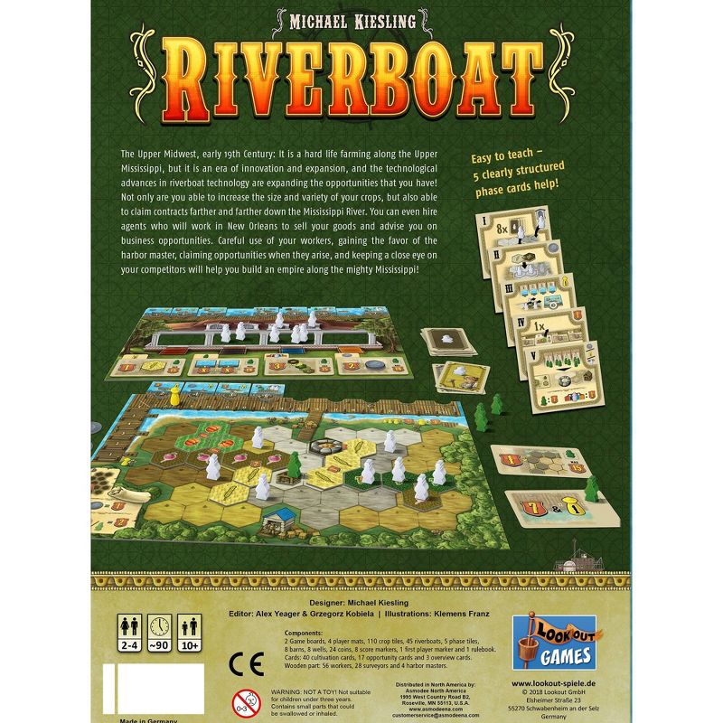 Lookout Riverboat Board Game