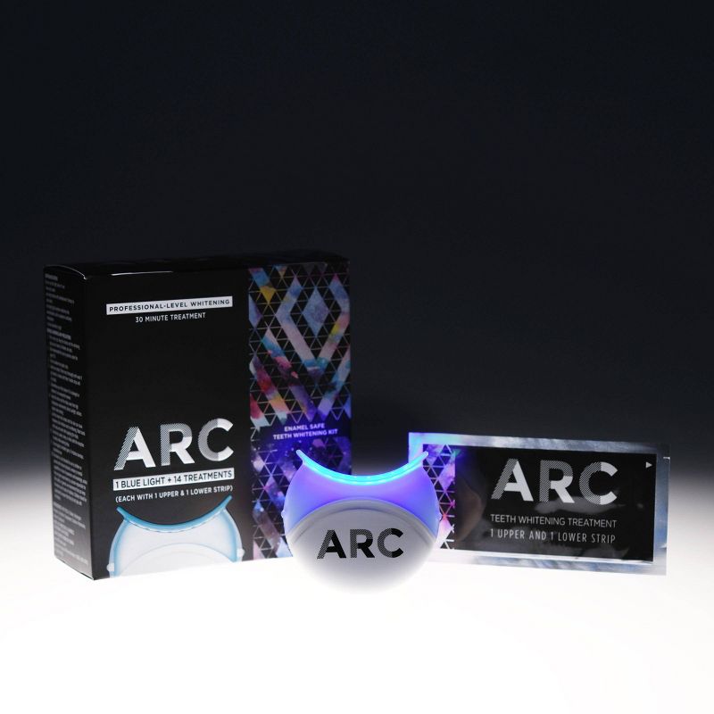 ARC Blue Light Teeth Whitening Kit, 1 Blue Light - 14 treatments