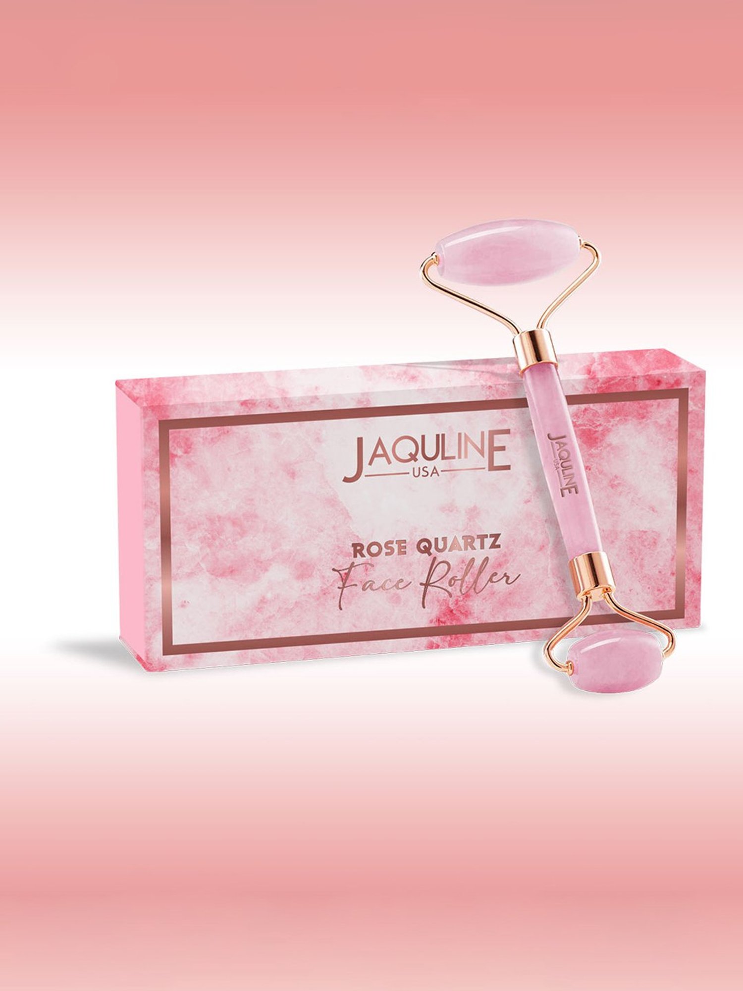 Jaquline USA Rose Quartz Face Roller