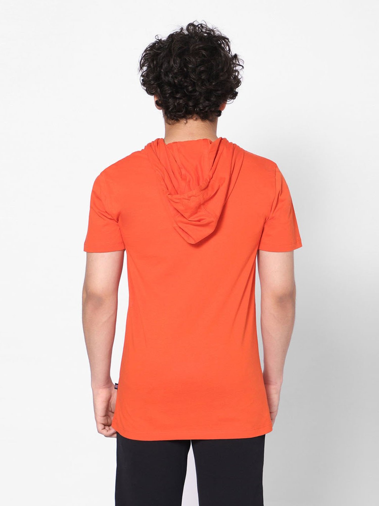 TeenTrums Boys Orange Printed Sweatshirt