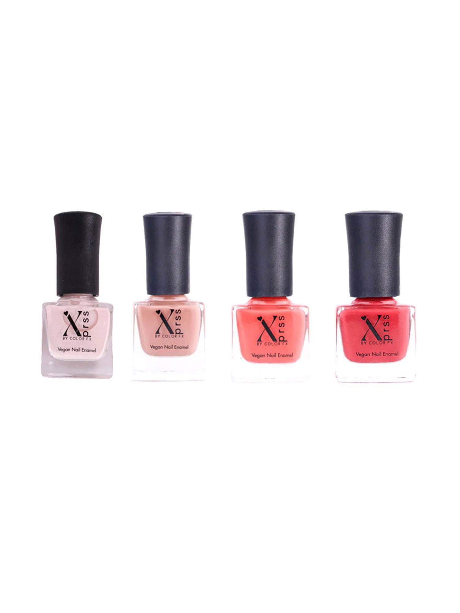Color Fx Xprss Nail Enamels Combo - Pack of 4