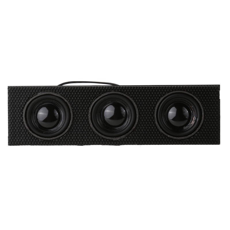 Plugadget 5.25" Stereo Surround Speaker PC Front Panel Computer Case Built-in Mic Music Loudspeakers STW-9005