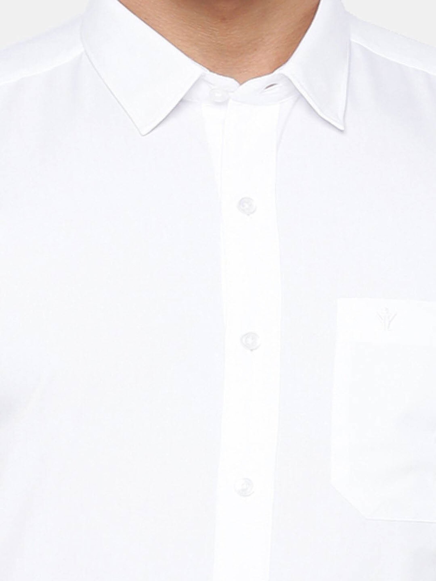 Ramraj White Cotton Regular Fit Shirt
