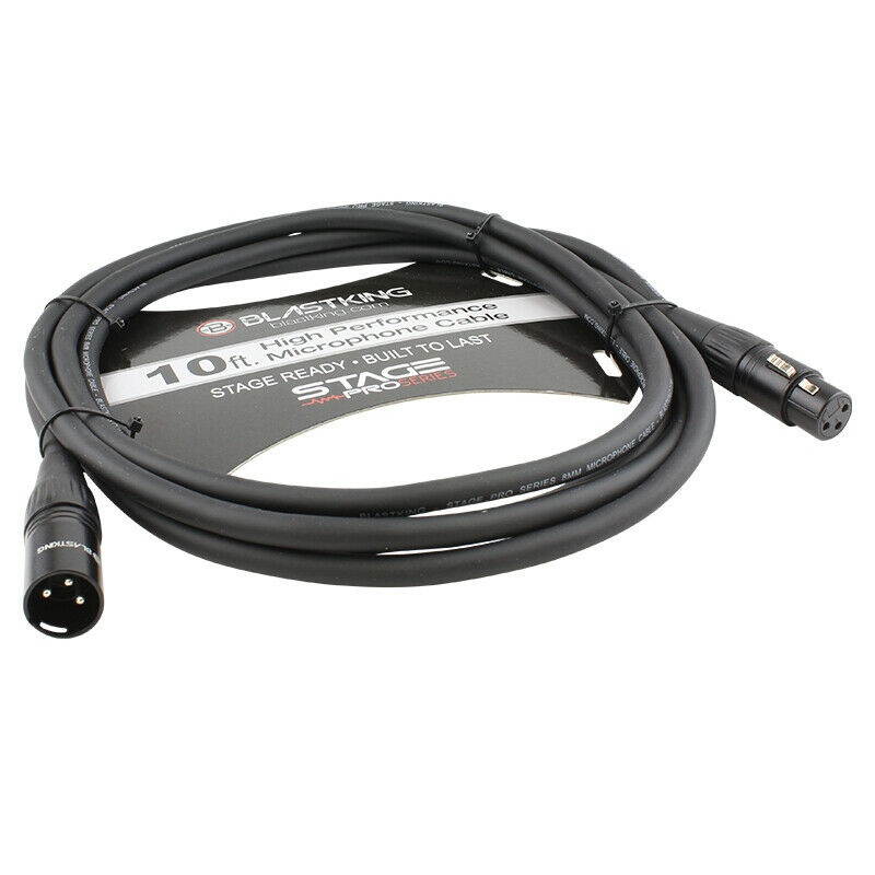 Blast King SP10XLR Blastking Microphone Cable, 10ft